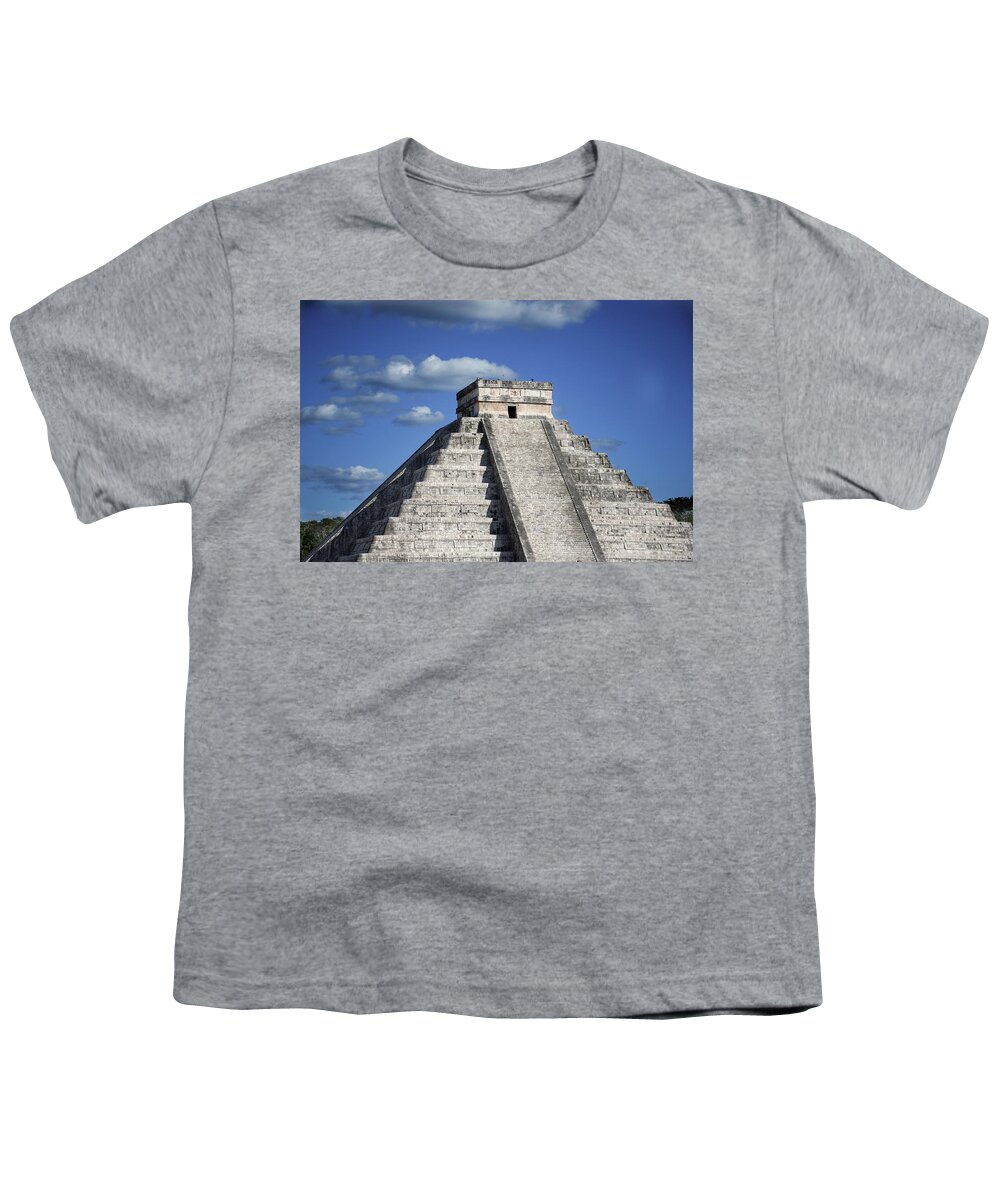 Mexico Youth T-Shirt featuring the photograph Mysterious El Castillo by Robert Grac