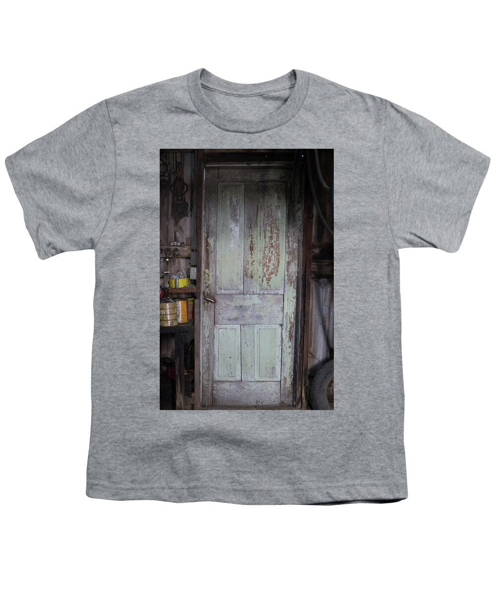Door Youth T-Shirt featuring the photograph Old Shop Door by Brooke Bowdren