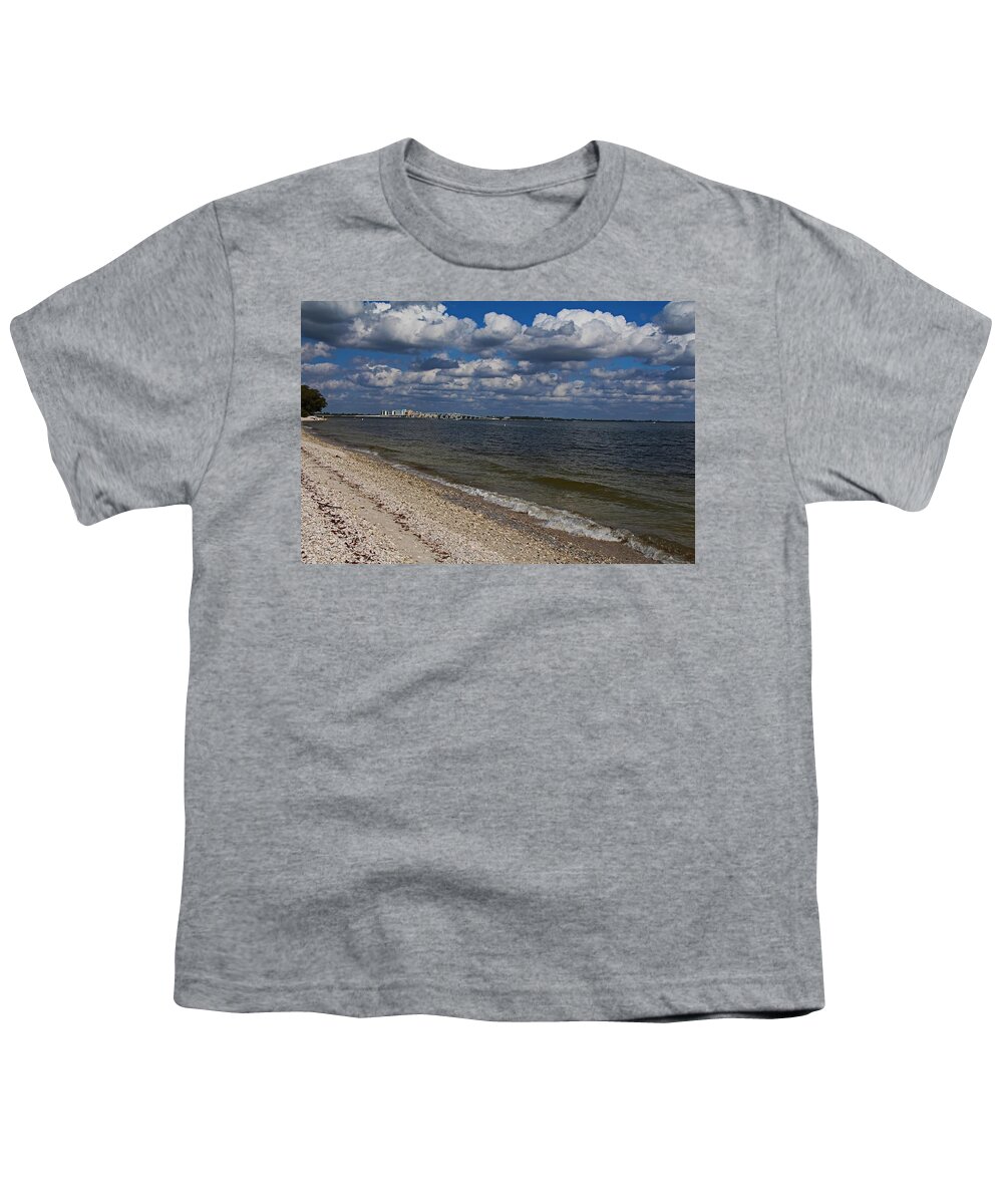 Sanibel Island Youth T-Shirt featuring the photograph On the Causeway by Michiale Schneider