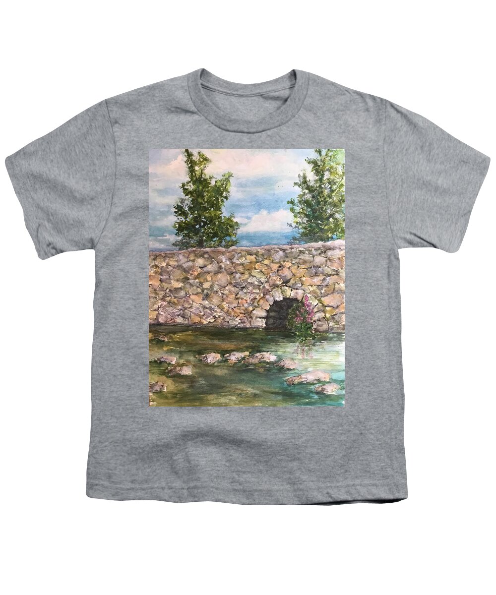 Stone Youth T-Shirt featuring the painting Once Upon a Storybook by Cheryl Wallace