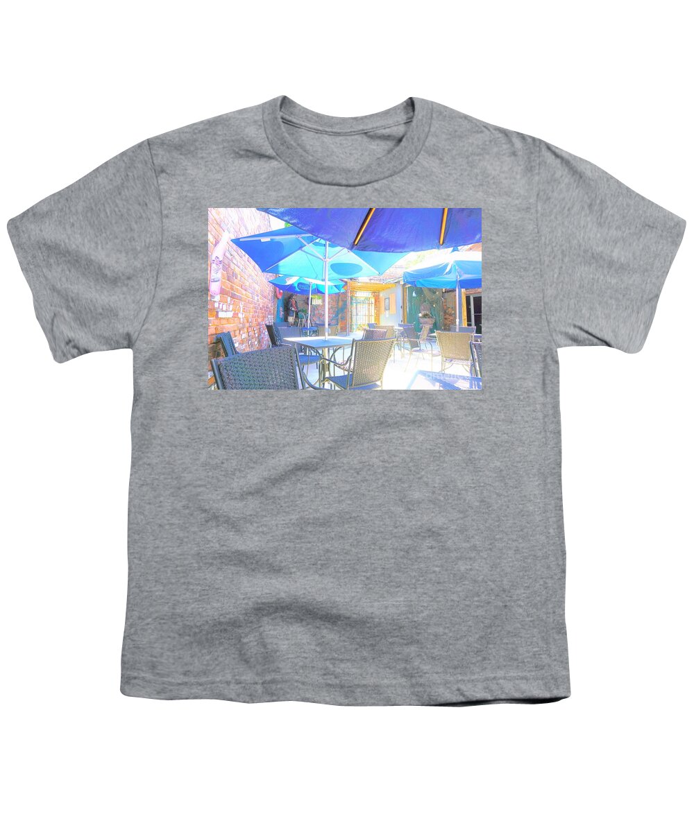 Restaurant Youth T-Shirt featuring the photograph Open Air Eating by Merle Grenz