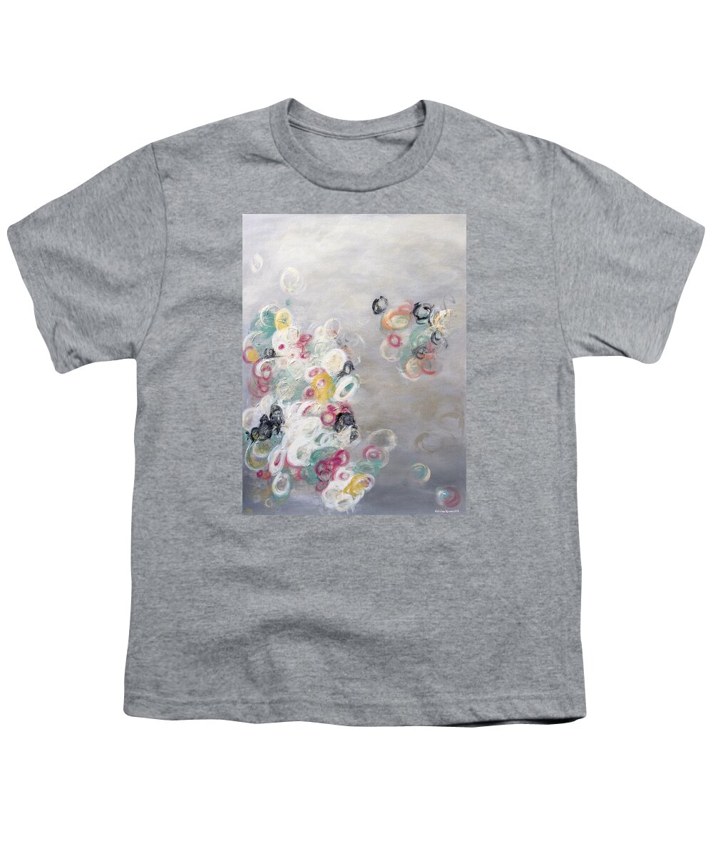 Silver Youth T-Shirt featuring the painting Out of the Gray by Katrina Nixon