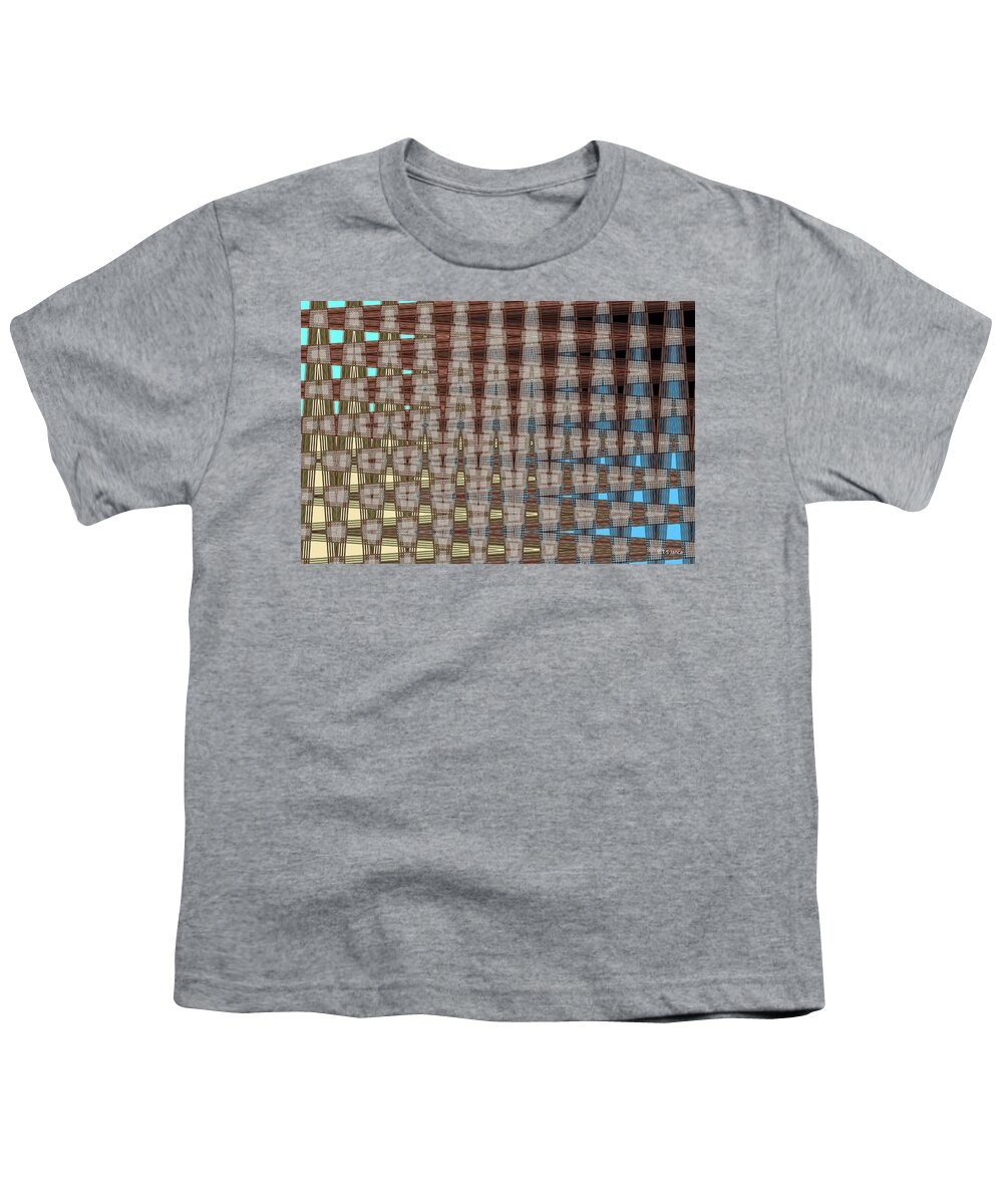Phoenix Building Abstract # 2602ew4 Youth T-Shirt featuring the digital art Phoenix Building Abstract # 2602ew4 by Tom Janca