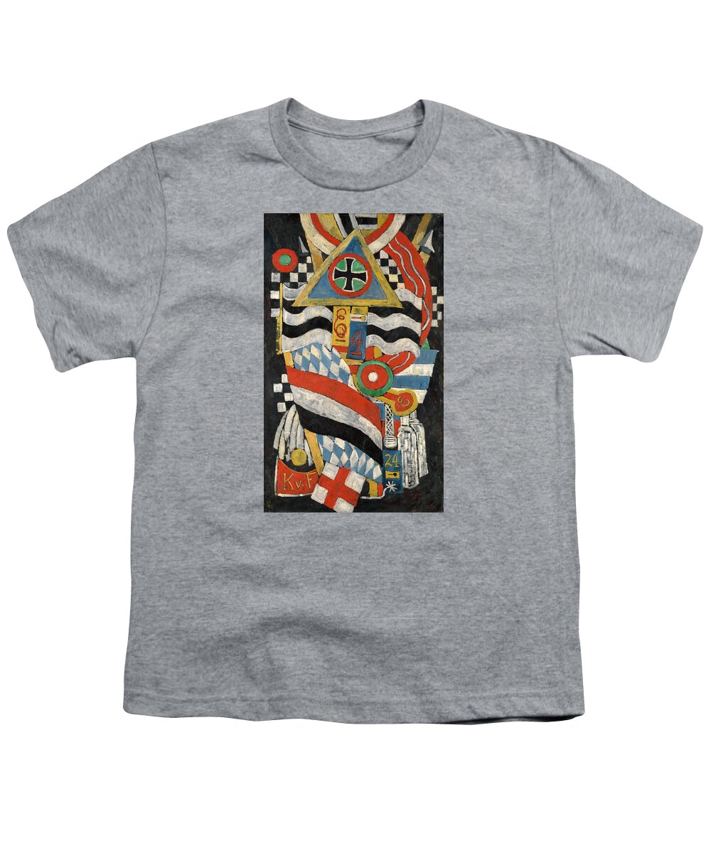 Marsden Hartley Youth T-Shirt featuring the painting Portrait of a German Officer by Marsden Hartley