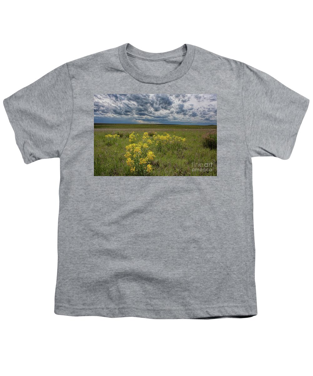 Prairie Wildflowers Youth T-Shirt featuring the photograph Prairie Bouquet by Jim Garrison