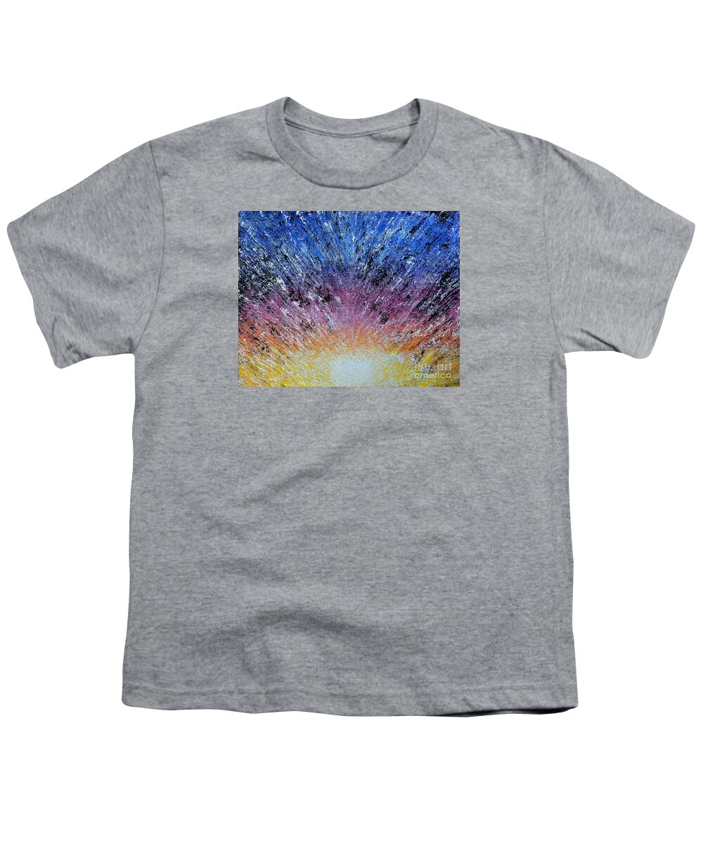 Music Youth T-Shirt featuring the painting Pride And Joy by Alys Caviness-Gober