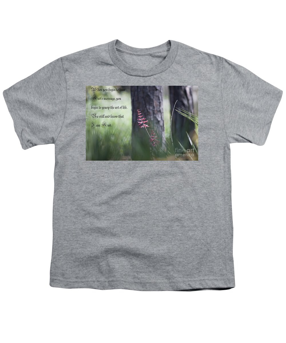 Psalm Youth T-Shirt featuring the photograph Psalm 46 by Dale Powell