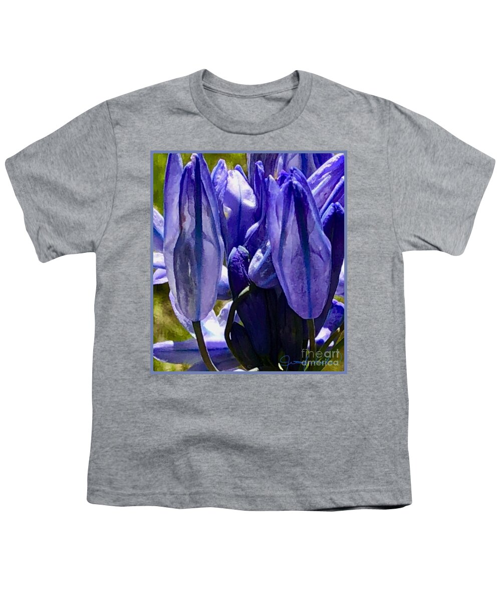 Purple Youth T-Shirt featuring the photograph Purple Blossoms by Jennifer Lake
