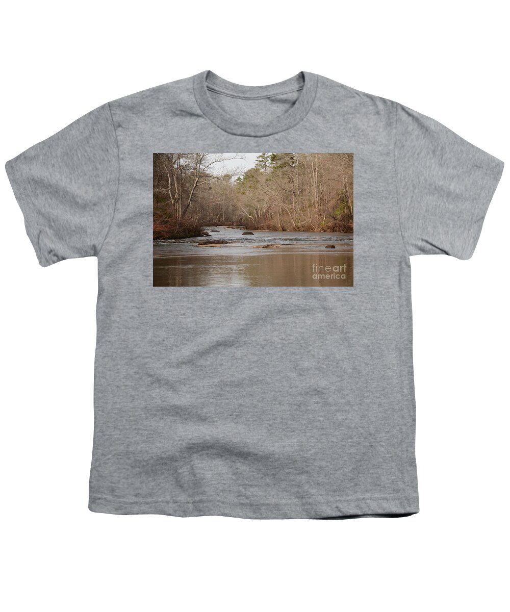 Adrian-deleon Youth T-Shirt featuring the photograph River Dreams, Yellow River Park In Georgia by Adrian De Leon Art and Photography