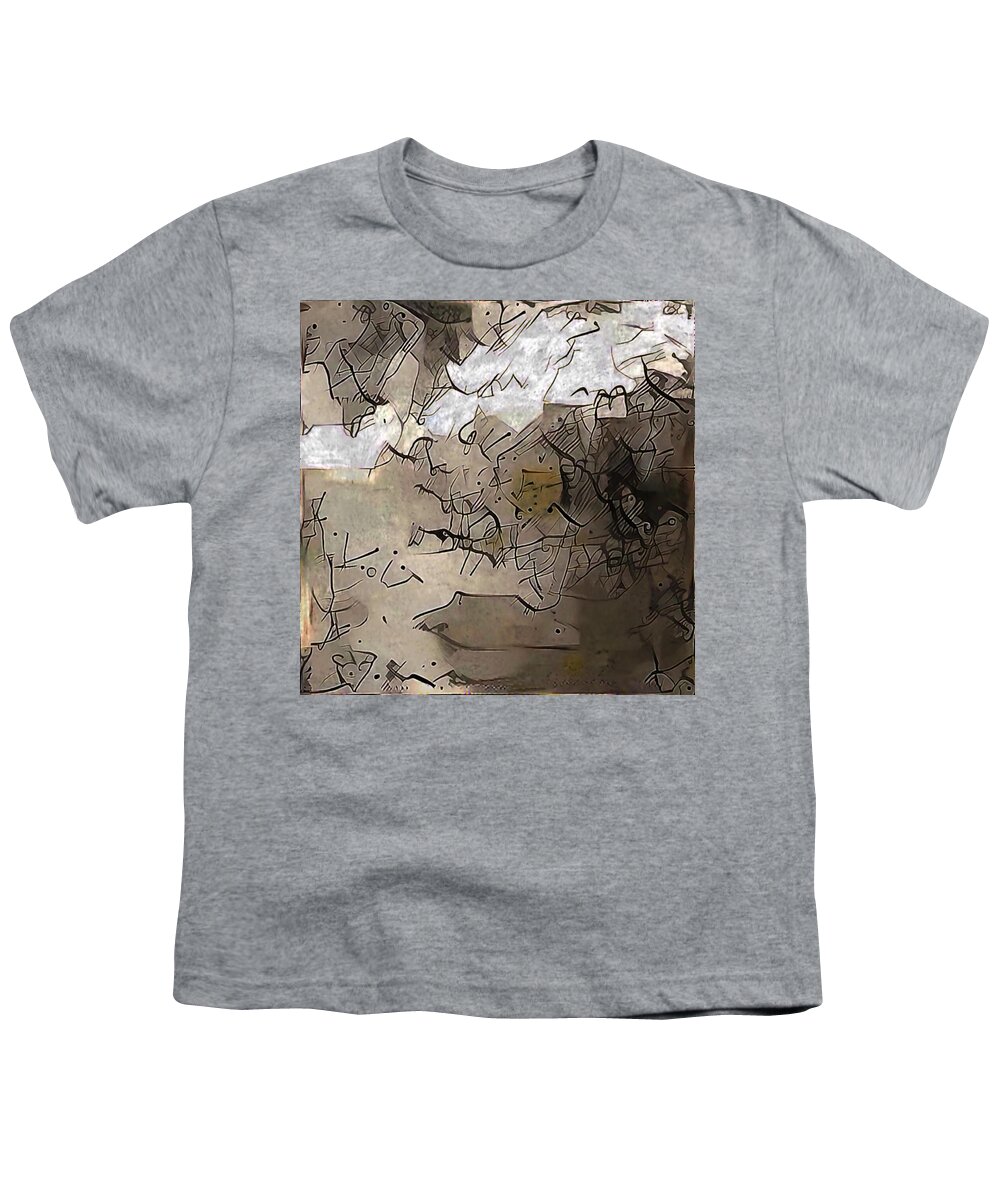 Art Youth T-Shirt featuring the digital art Rock Bottom by Jeff Iverson