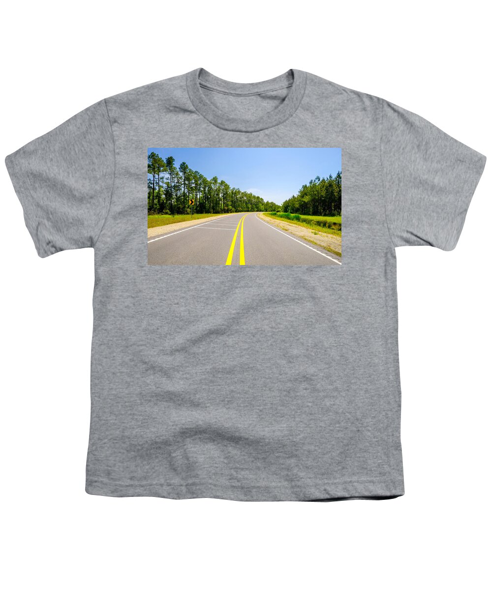 Alabama Youth T-Shirt featuring the photograph Rural Highway by Raul Rodriguez