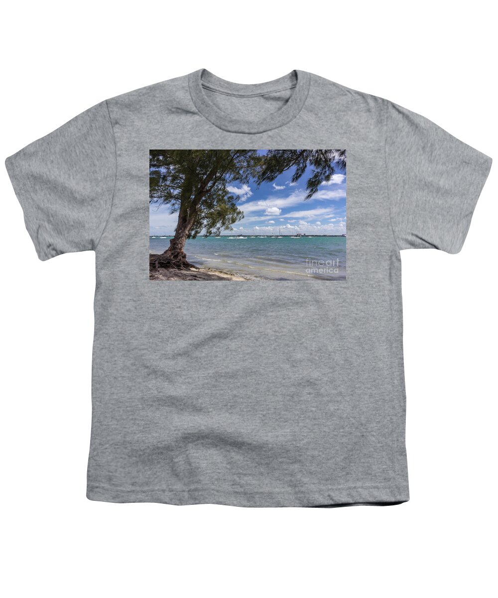 Ken Thompson Park Youth T-Shirt featuring the photograph Sailboats on Sarasota Bay by Liesl Walsh