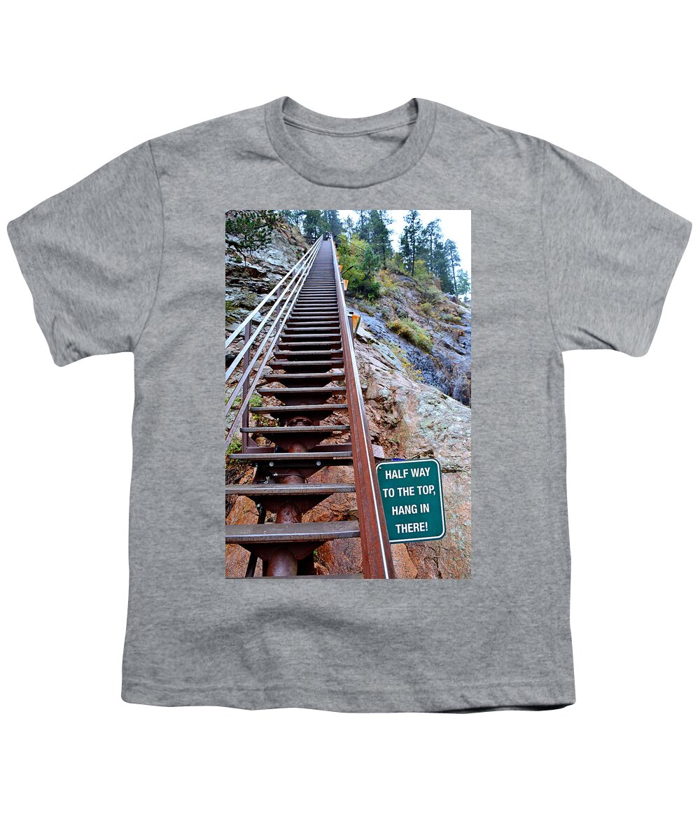 Seven Falls Youth T-Shirt featuring the photograph Seven Falls Pastoral Study 2 by Robert Meyers-Lussier