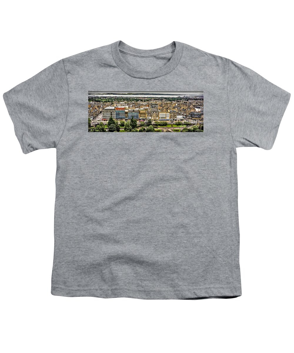 Sights Youth T-Shirt featuring the photograph Sights in Scotland - Edinburgh by Walt Foegelle