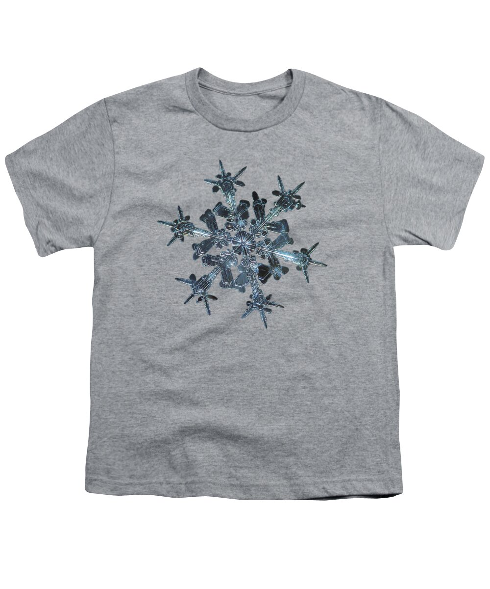 Snowflake Youth T-Shirt featuring the photograph Snowflake photo - Starlight II by Alexey Kljatov