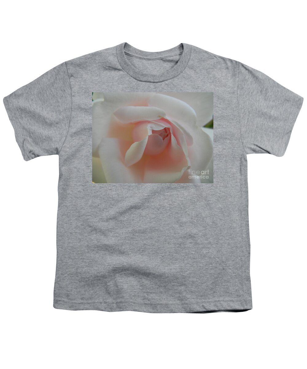 Rose Youth T-Shirt featuring the photograph Soft pink rose by Jim And Emily Bush