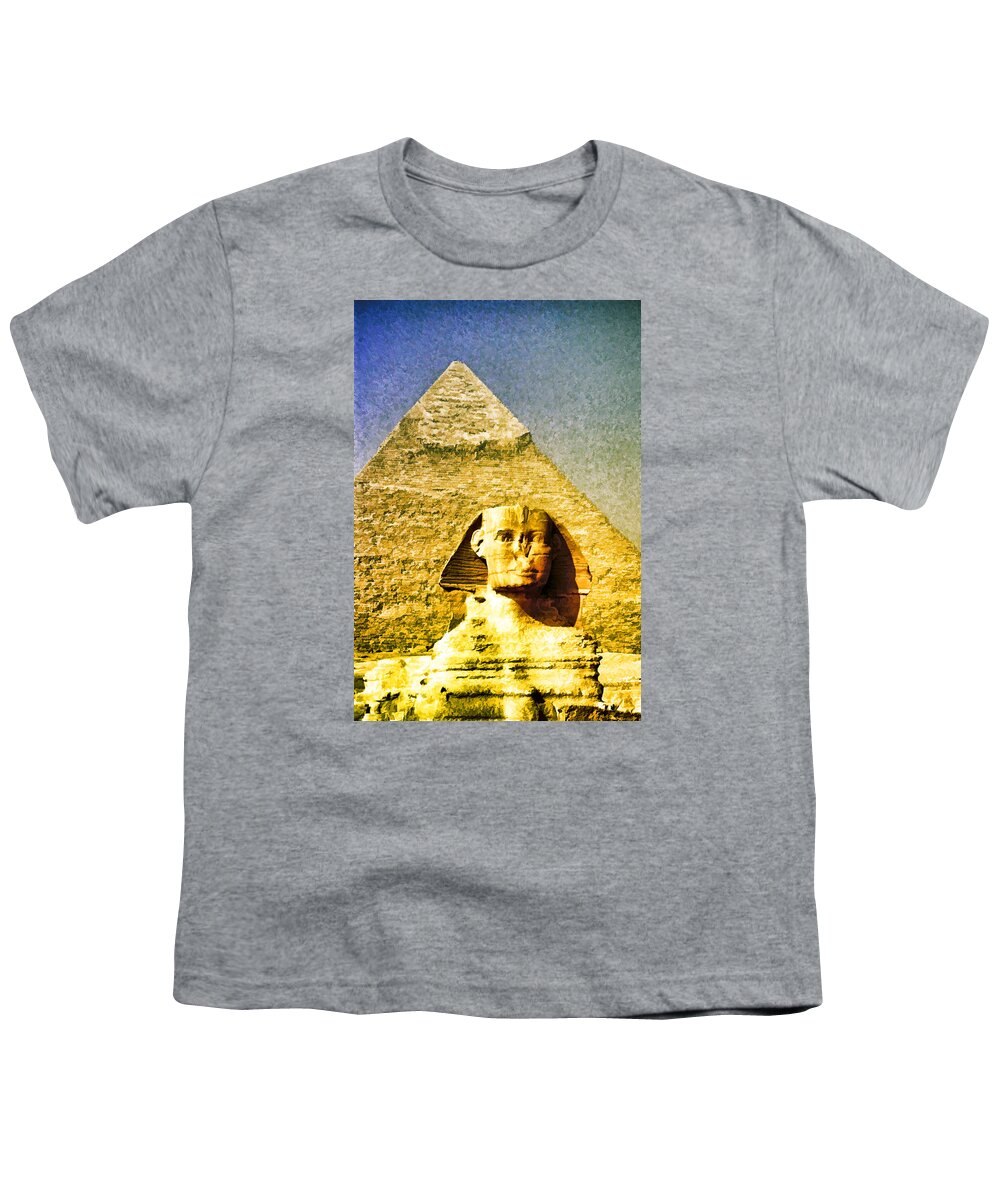 Egypt Youth T-Shirt featuring the photograph Sphinx by Dennis Cox