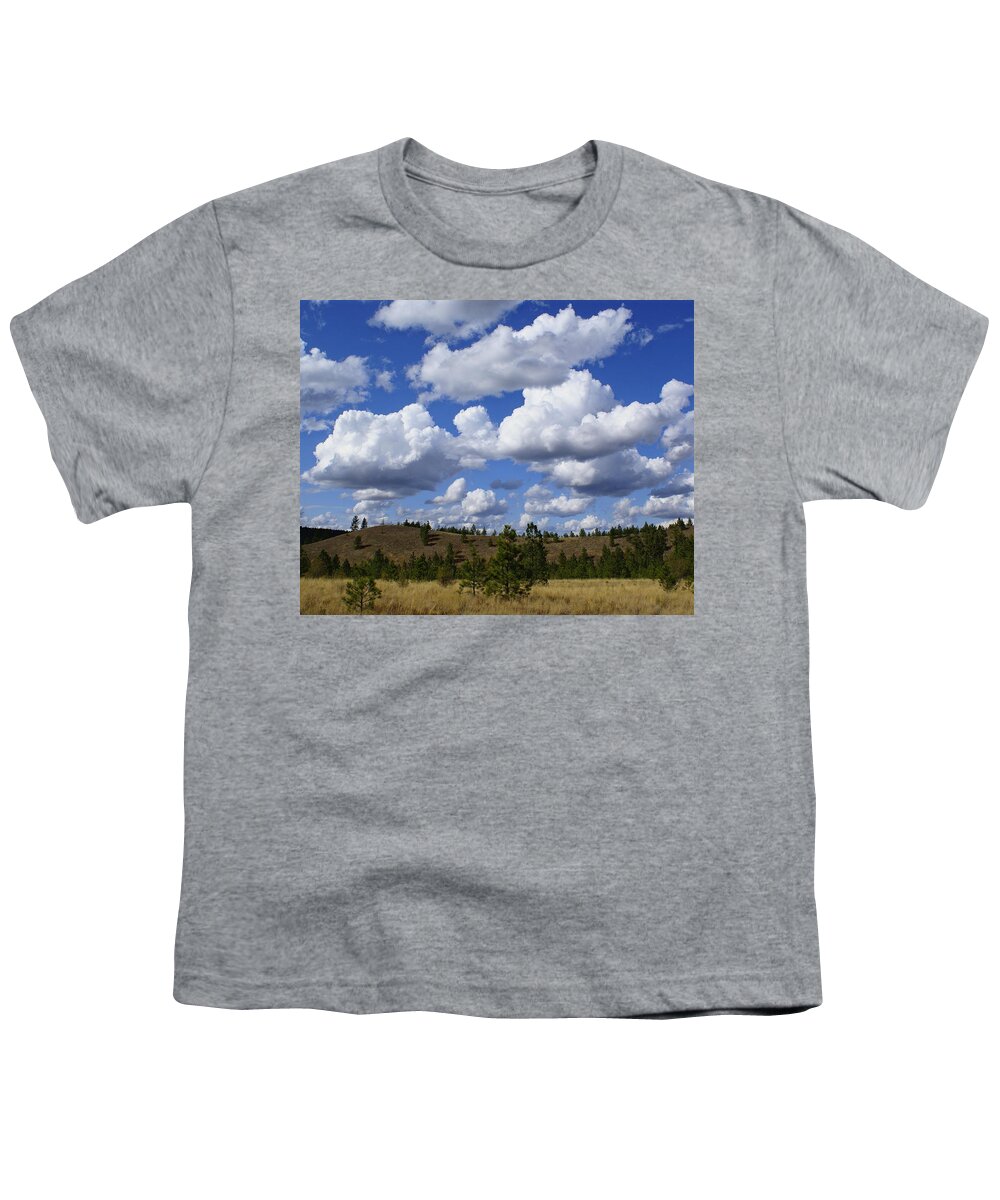 Nature Youth T-Shirt featuring the photograph Spokane Cloudscape by Ben Upham III