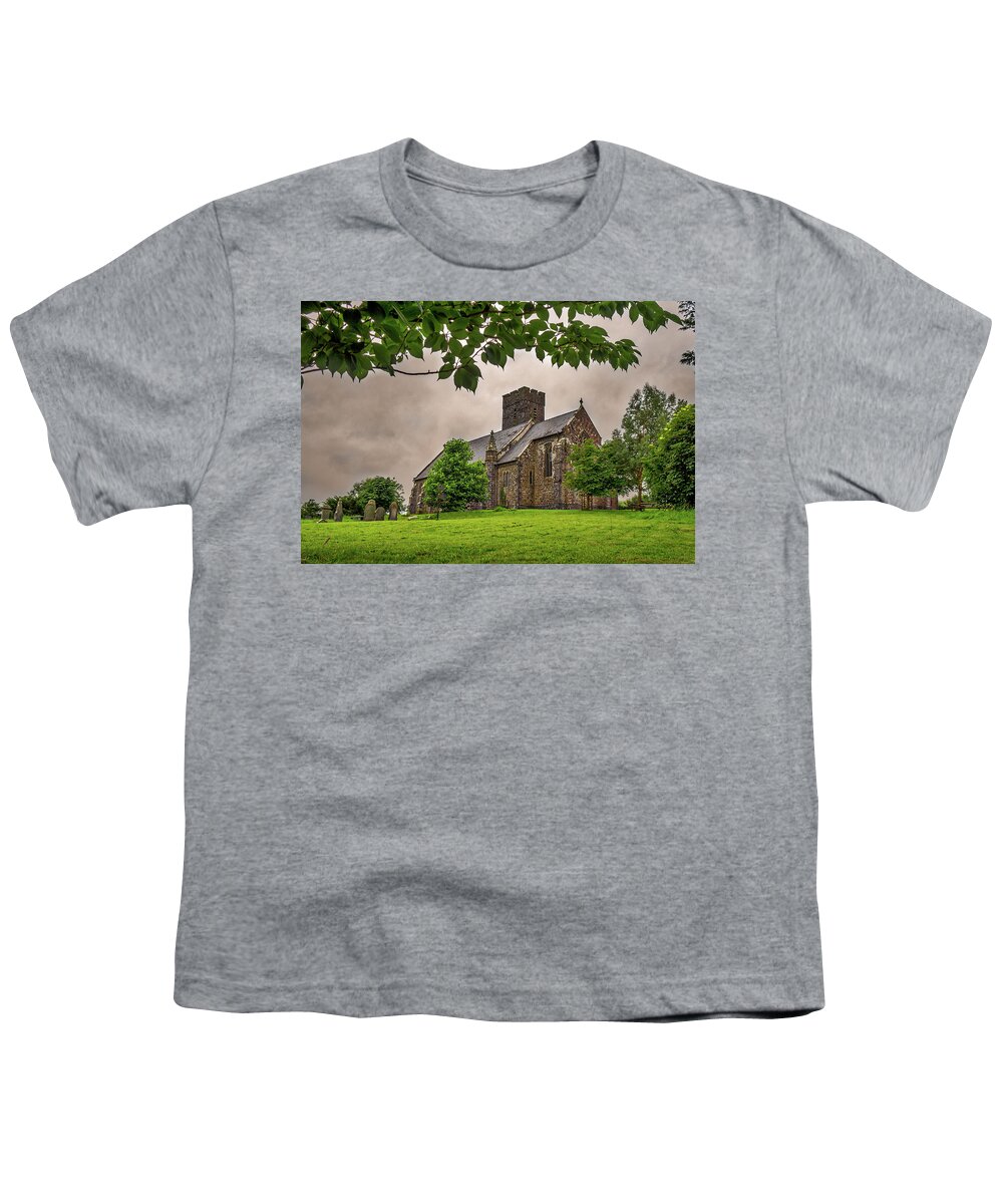 Pembrokeshire Youth T-Shirt featuring the photograph St Andrews Church, Narberth by Mark Llewellyn