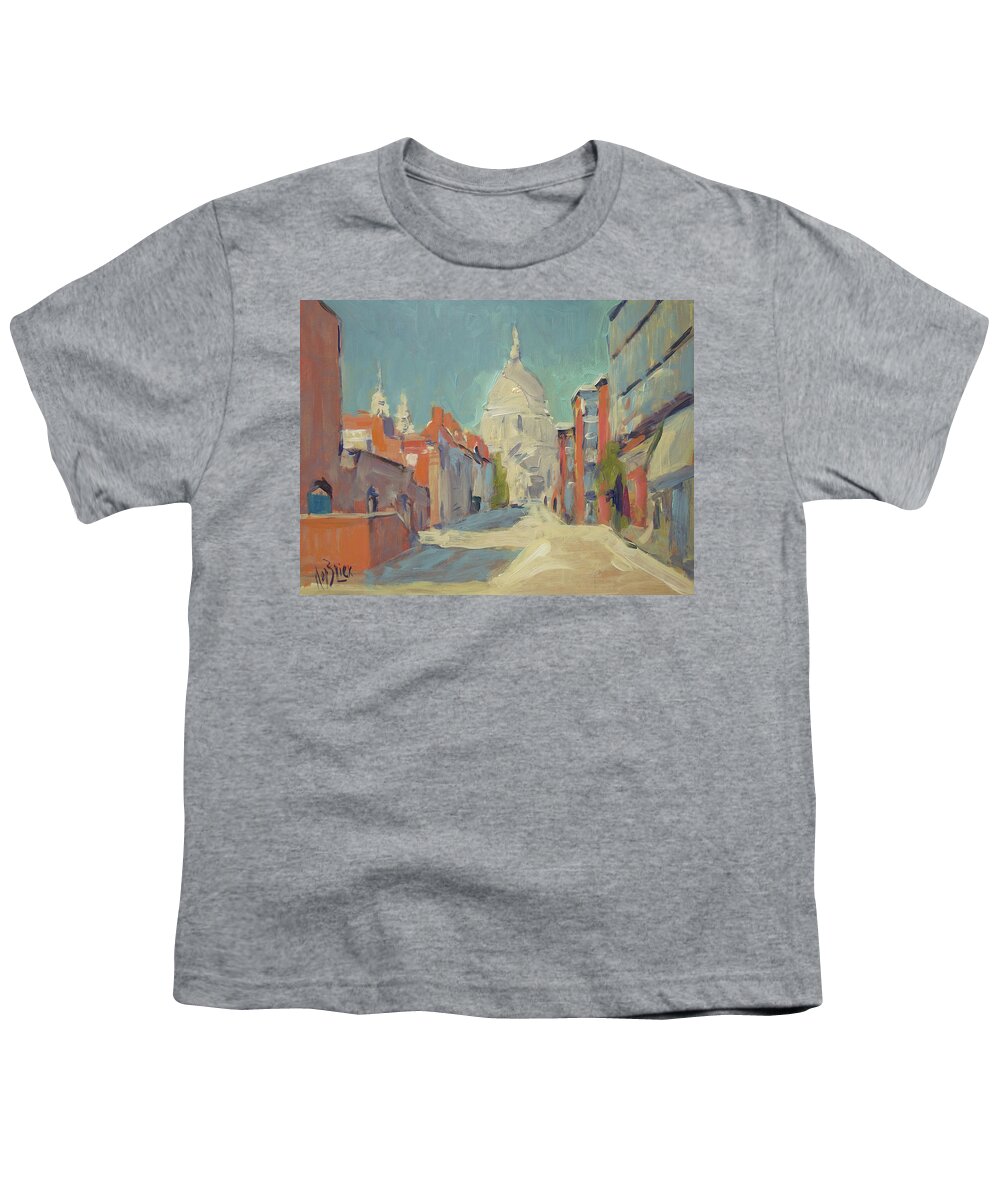London Youth T-Shirt featuring the painting St Pauls London by Nop Briex