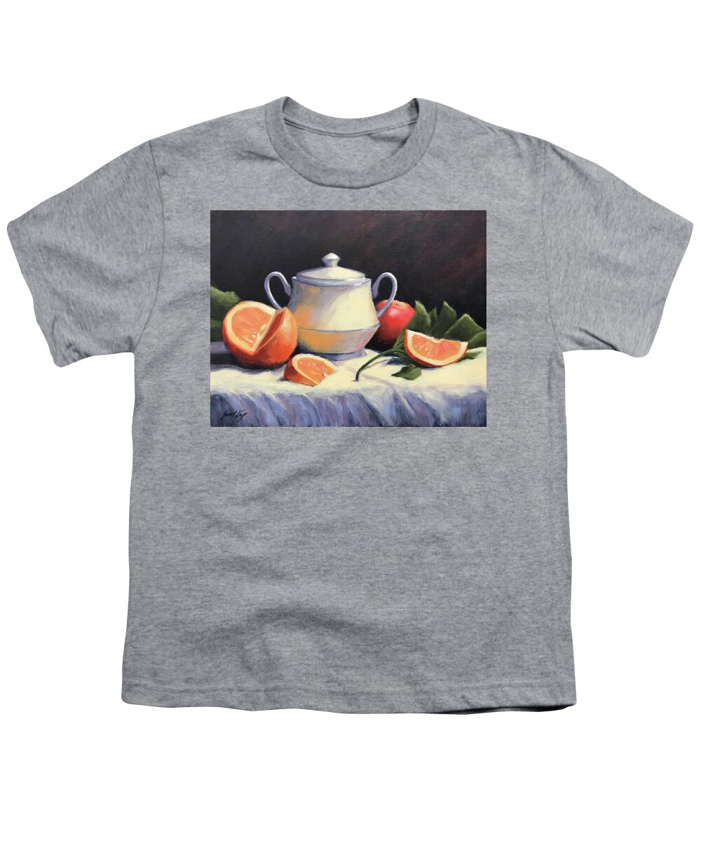 Still Life With Fruit Youth T-Shirt featuring the painting Still Life with Oranges by Janet King