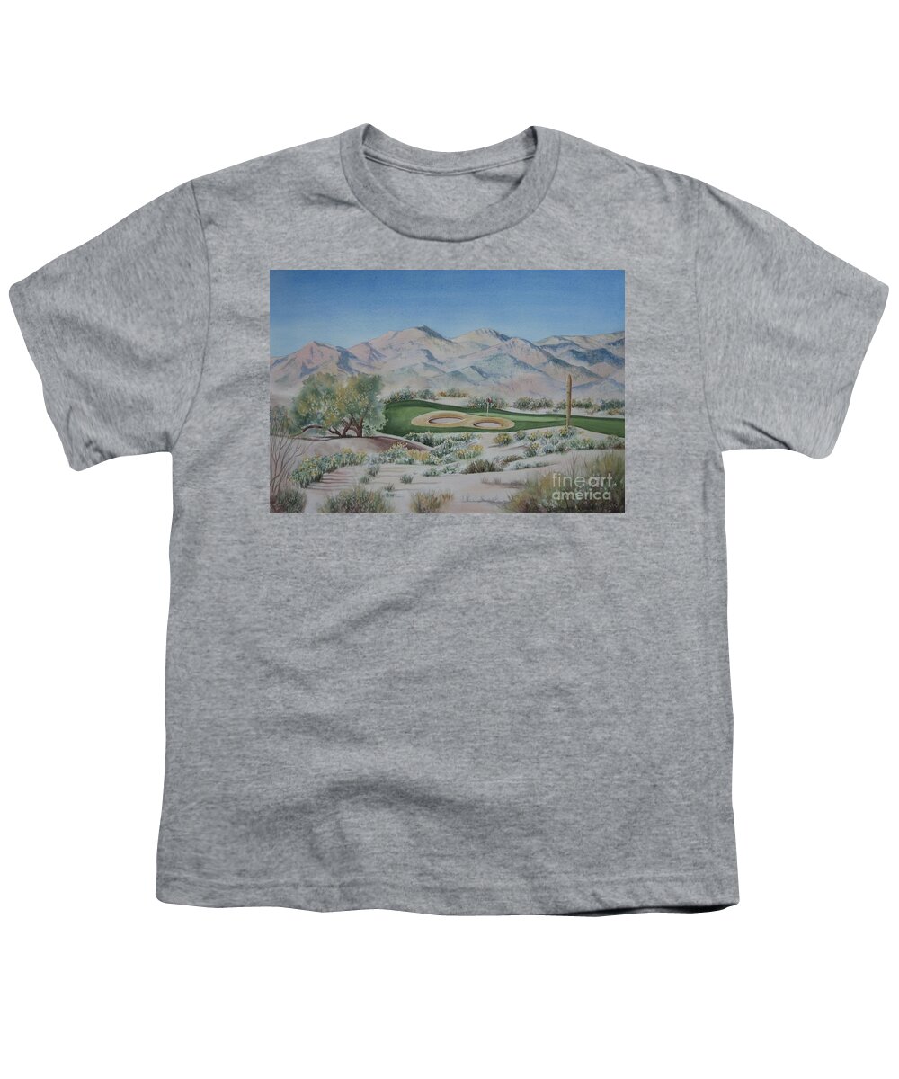 Golf Youth T-Shirt featuring the painting Sundance-Buckeye by Deborah Ronglien
