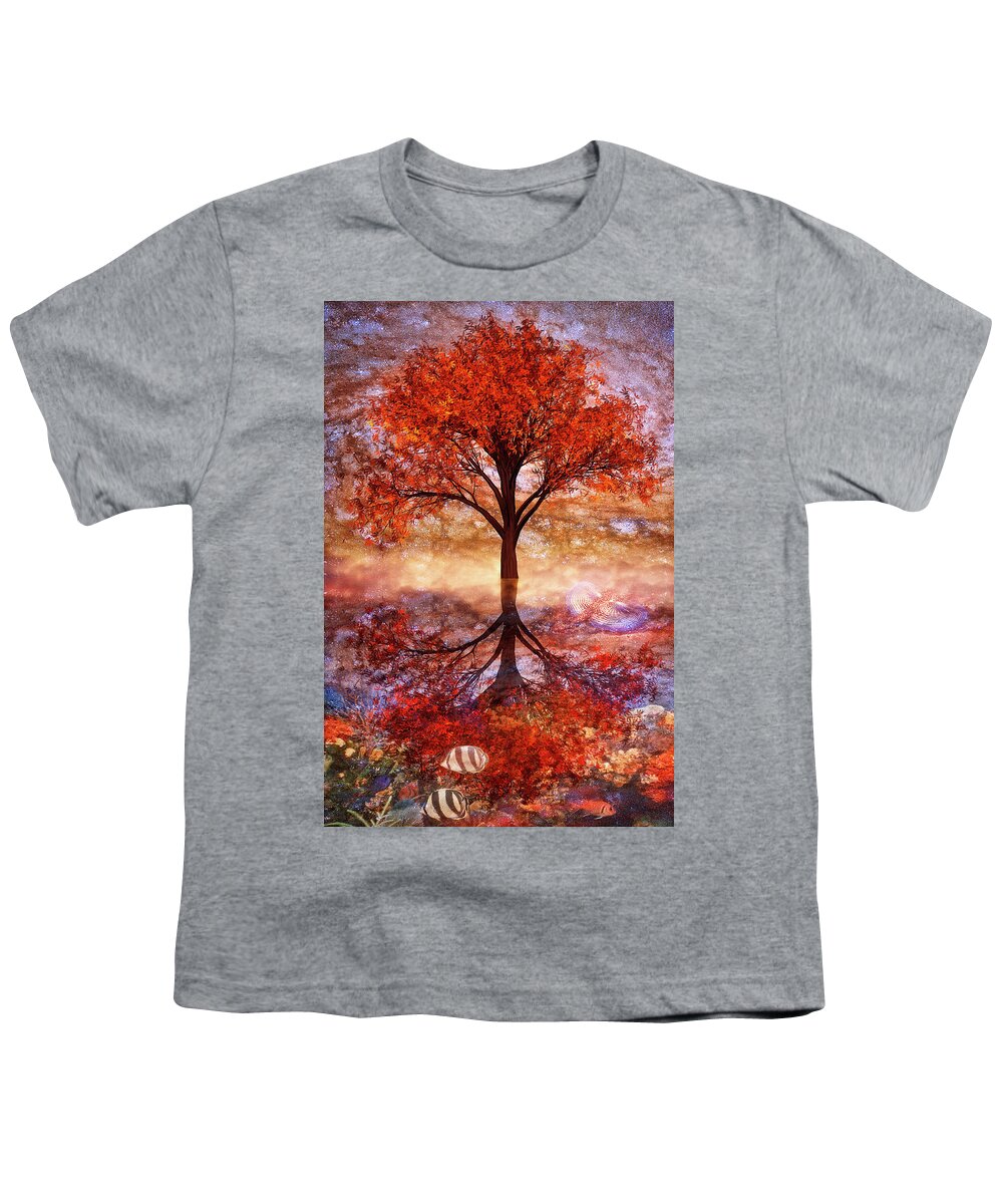 Cove Youth T-Shirt featuring the photograph The Beauty of Reefs by Debra and Dave Vanderlaan