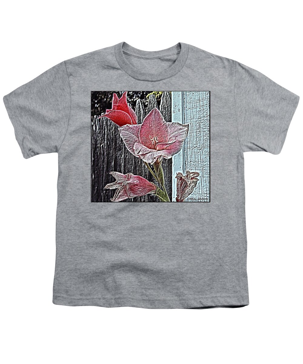The End Of Season Youth T-Shirt featuring the mixed media The End Of Season by MaryLee Parker
