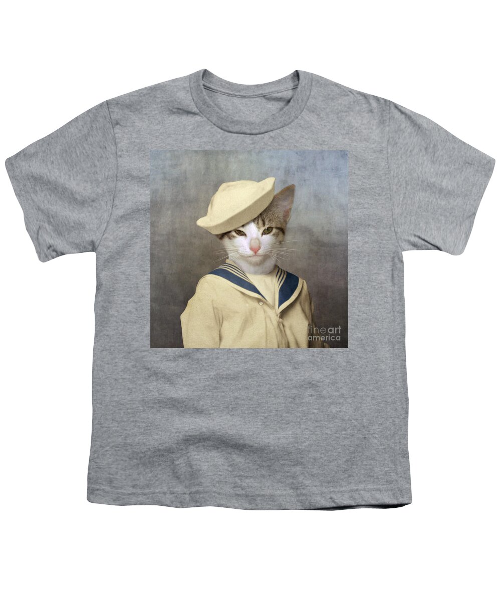 Cat Youth T-Shirt featuring the photograph The Little Rascal by Martine Roch