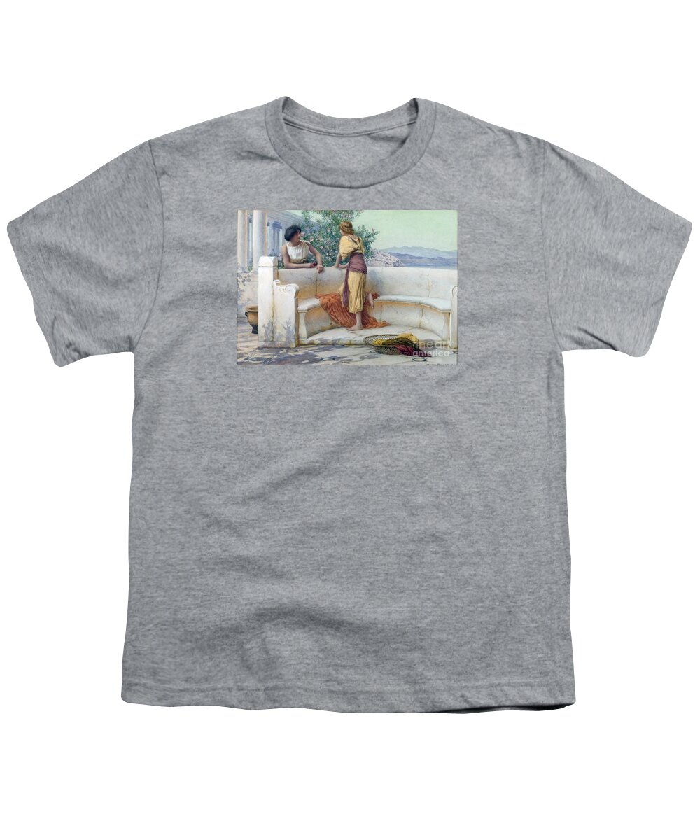 Henry Ryland - The Love Story. Kingdom Youth T-Shirt featuring the painting The Love Story by MotionAge Designs