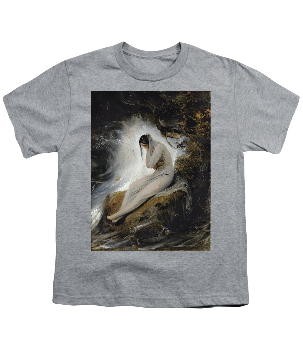 Horace Vernet Youth T-Shirt featuring the painting The Maiden's Lament by Horace Vernet