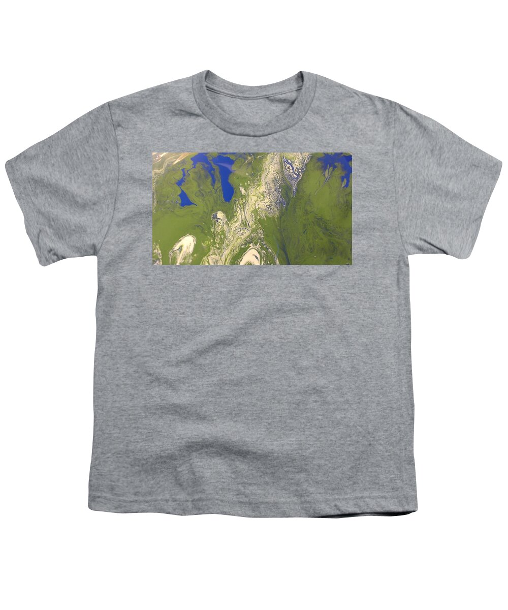 Abstracts Youth T-Shirt featuring the painting The Valley Below by C Maria Wall