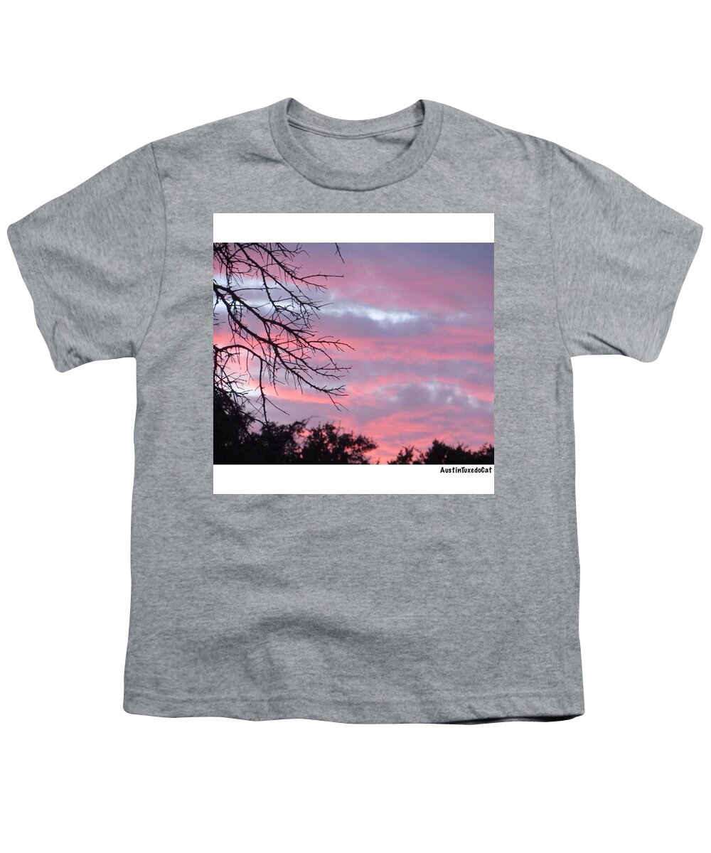 Instaclouds Youth T-Shirt featuring the photograph #throwback To Last Night's by Austin Tuxedo Cat