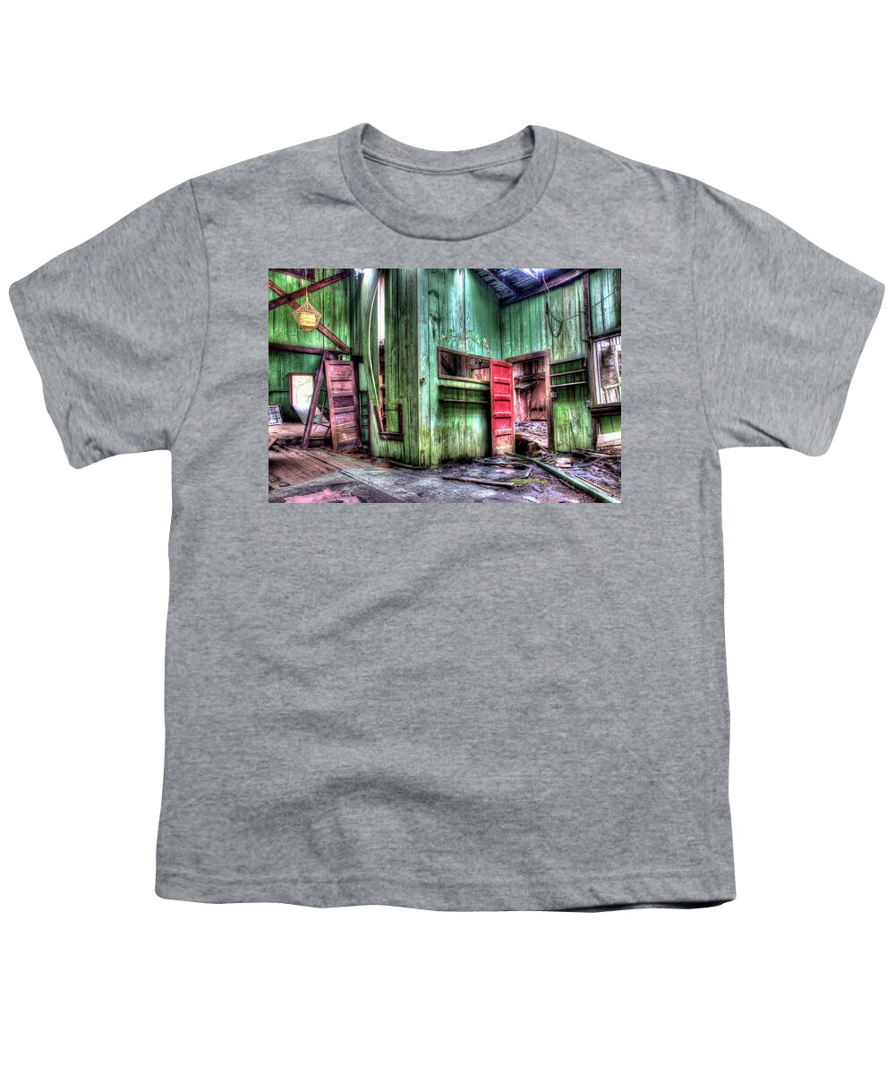 Abandoned Home Youth T-Shirt featuring the photograph Time Moves On by Mike Eingle