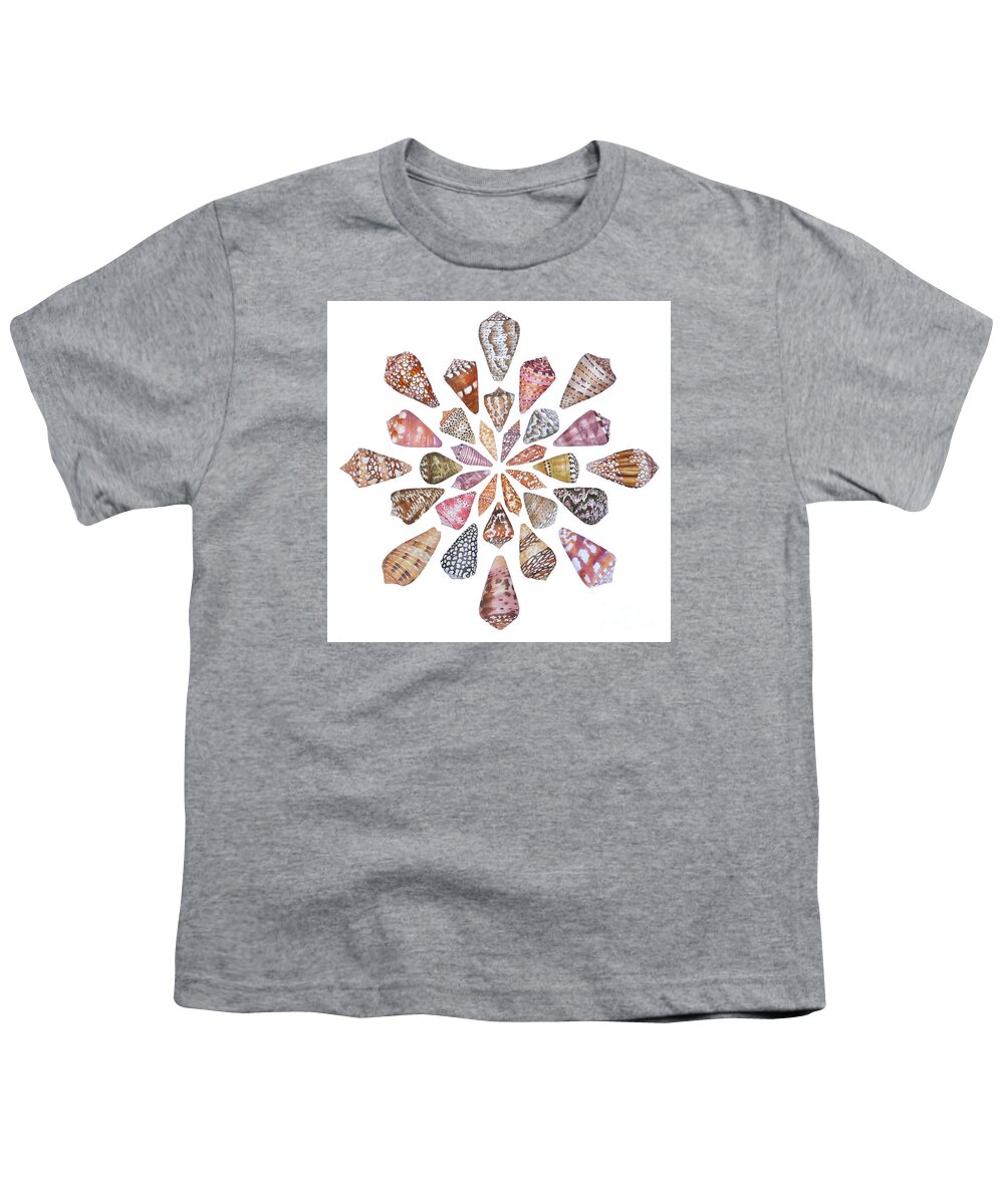 Cone Shells Youth T-Shirt featuring the painting Toxic Tango III Cone Shells by Lucy Arnold
