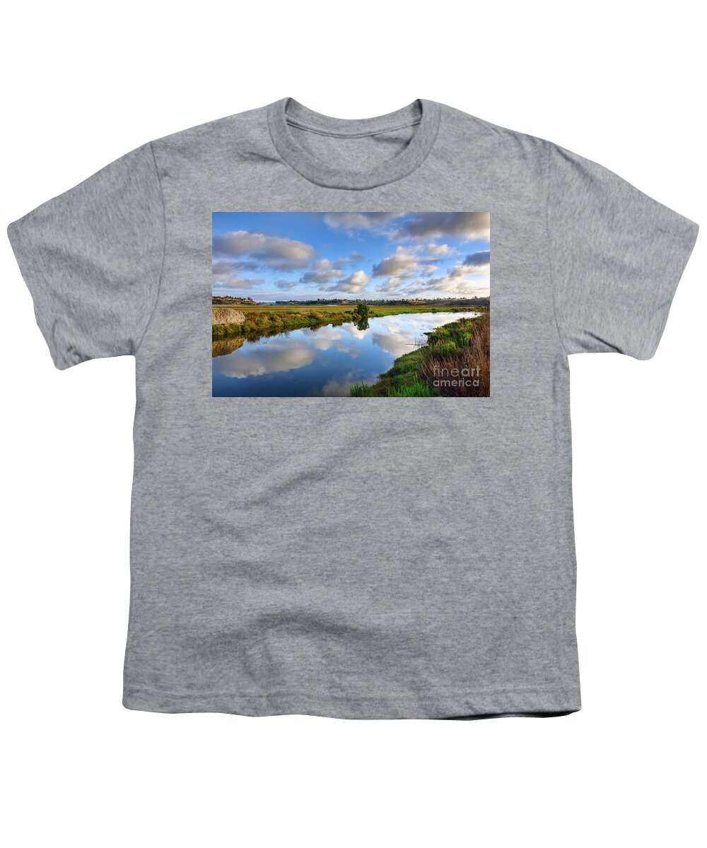 Upper Youth T-Shirt featuring the photograph Upper Newport Bay Nature Preserve by Eddie Yerkish