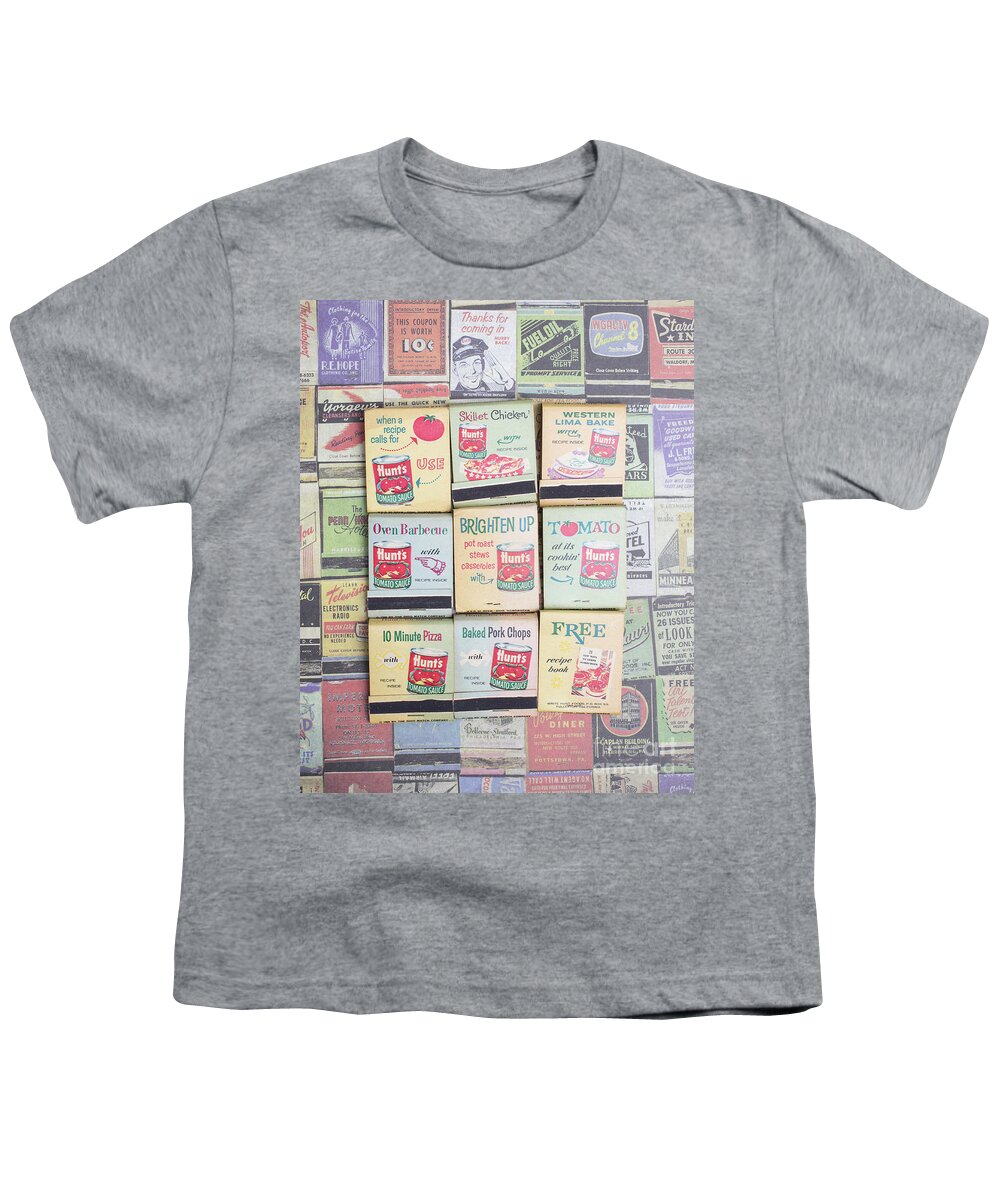 Still Life Youth T-Shirt featuring the photograph Vintage Matchbooks by Edward Fielding