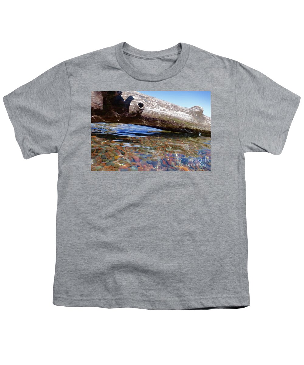 Lake Superior Youth T-Shirt featuring the photograph Watching the Light by Sandra Updyke