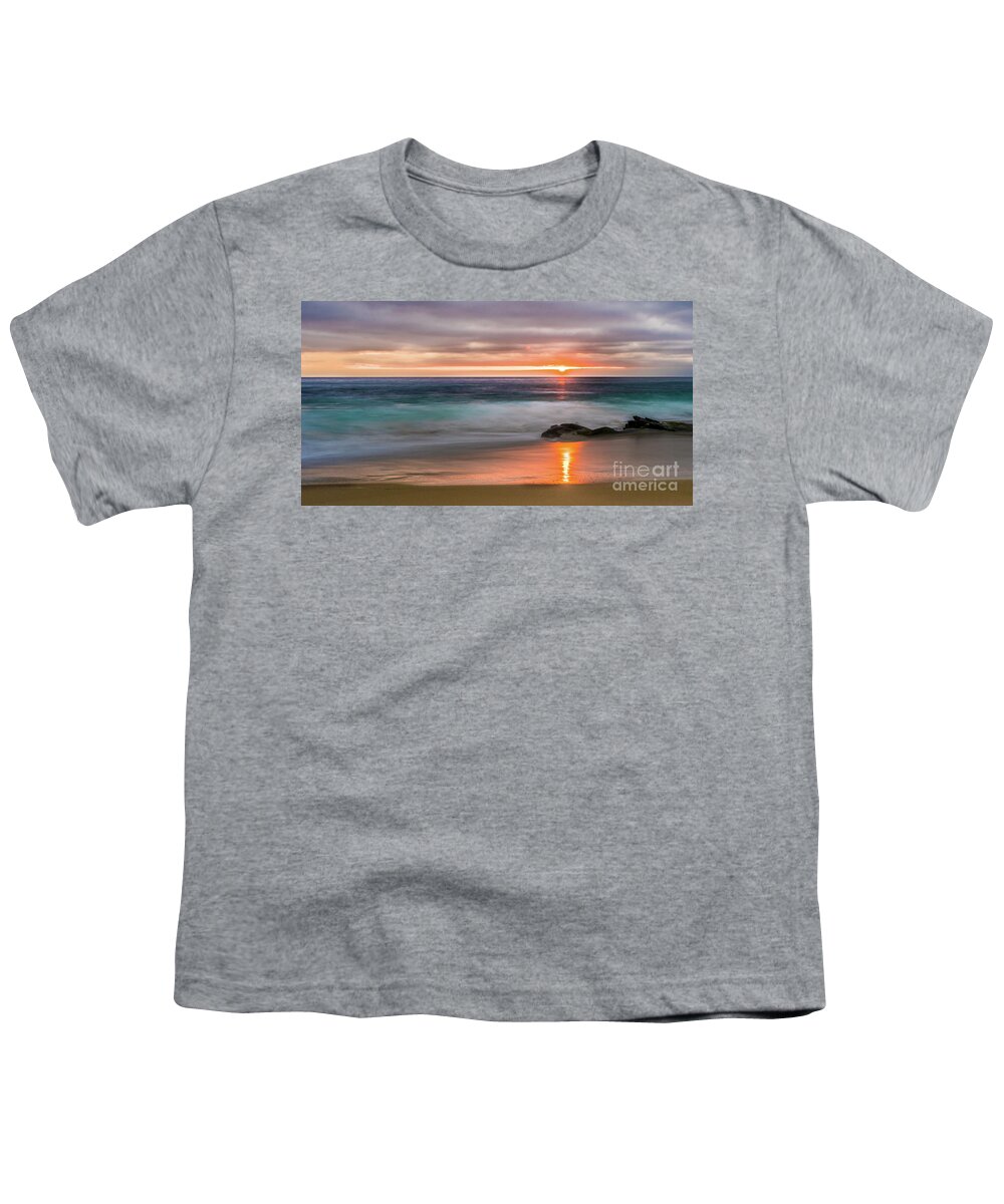 Beach Youth T-Shirt featuring the photograph Windansea Beach at Sunset by David Levin