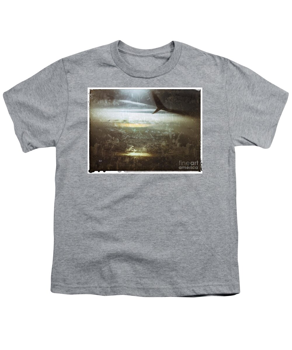 Airplane Youth T-Shirt featuring the photograph Winging It by Jason Nicholas