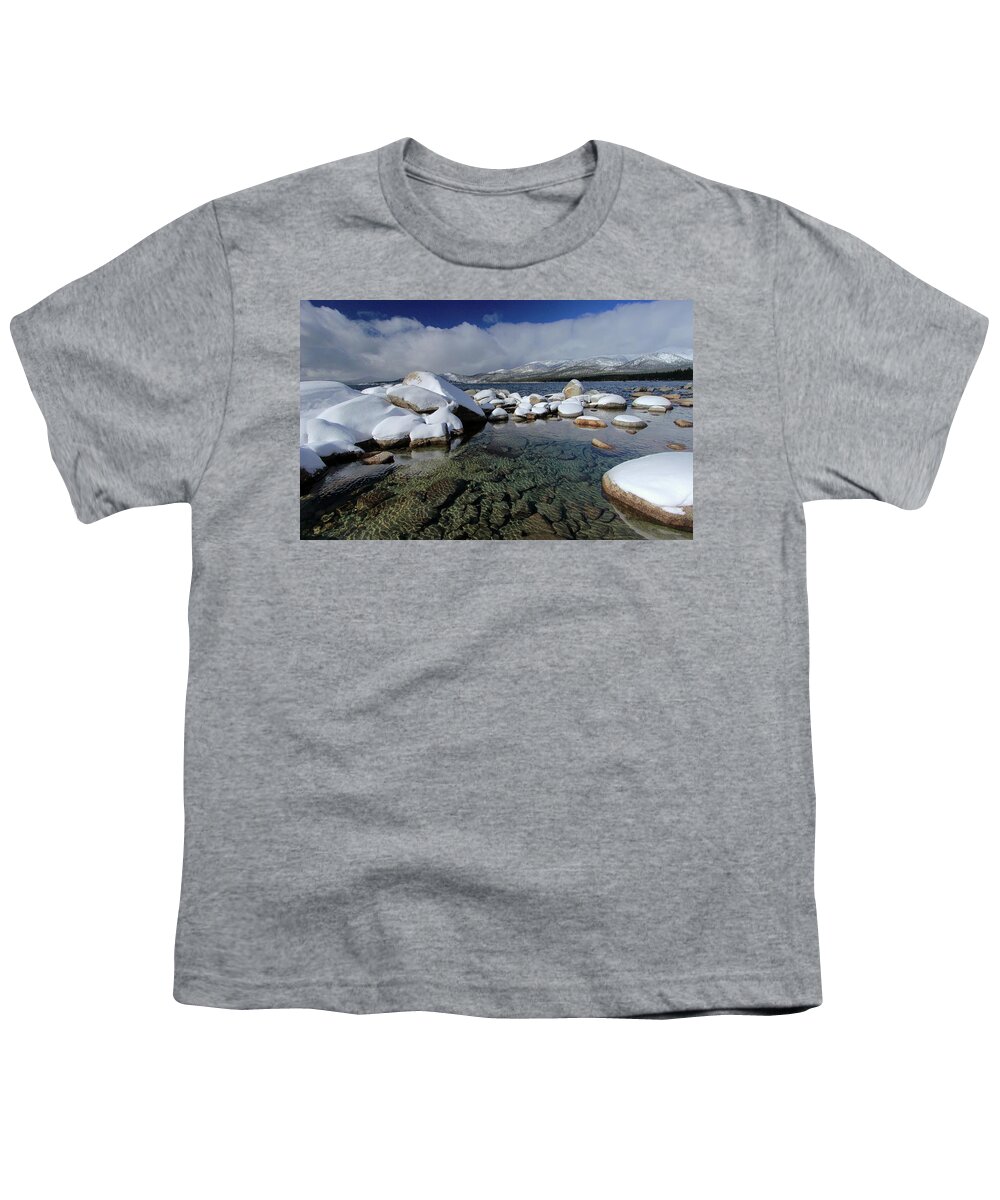 Lake Tahoe Youth T-Shirt featuring the photograph Winter Storm Clarity by Sean Sarsfield