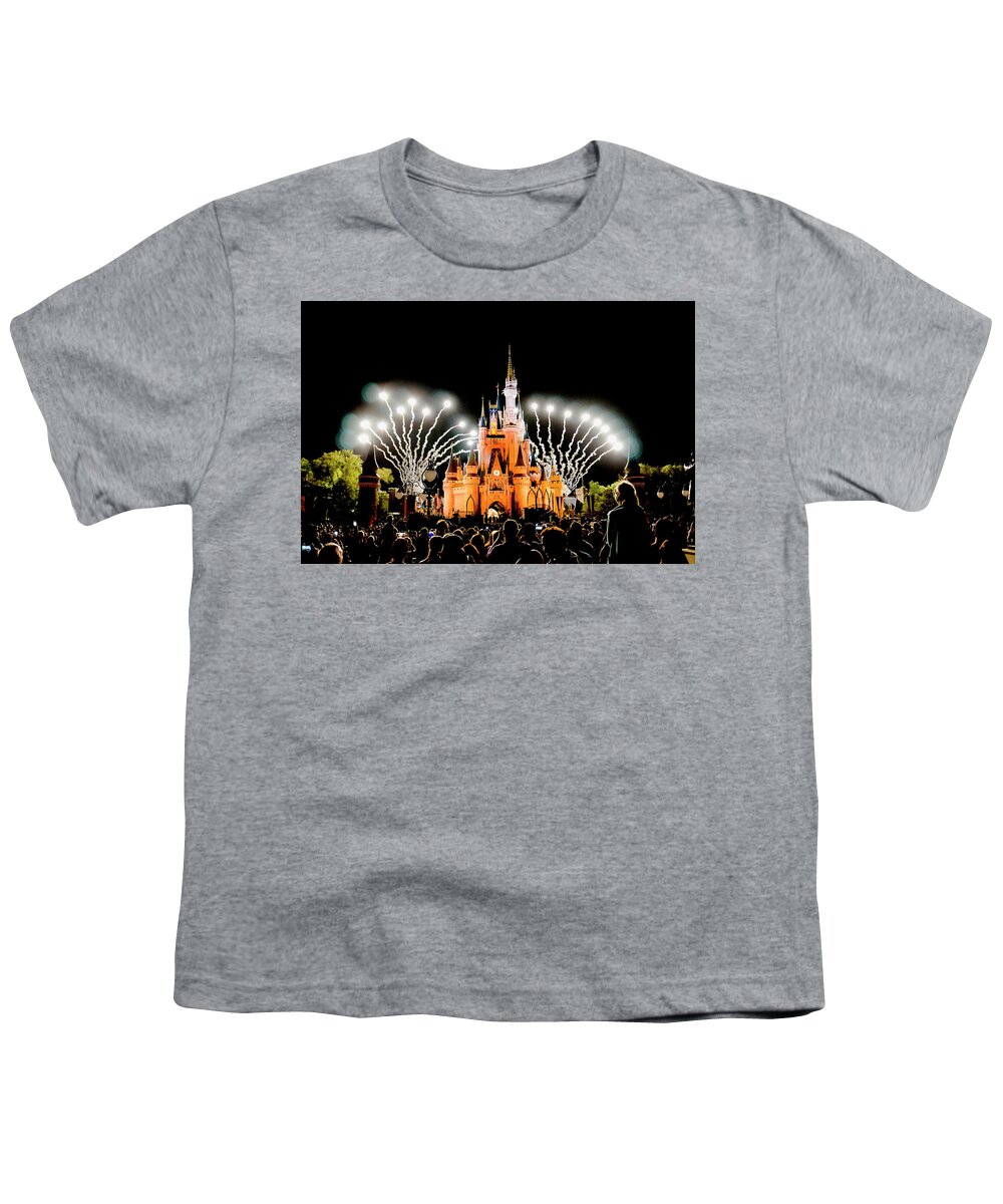 Magic Kingdom Youth T-Shirt featuring the photograph Wishes by Greg Fortier