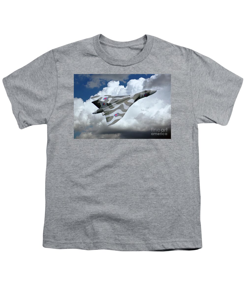 Avro Youth T-Shirt featuring the digital art XH558 Pass by Airpower Art