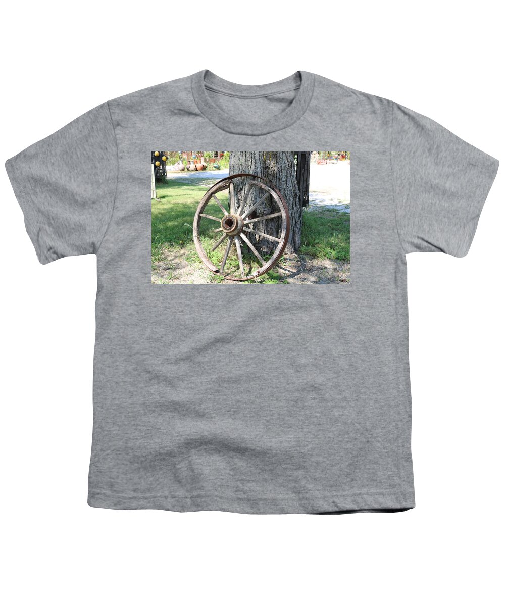 Wheel Youth T-Shirt featuring the photograph Don't Mind the Scars #1 by Michiale Schneider