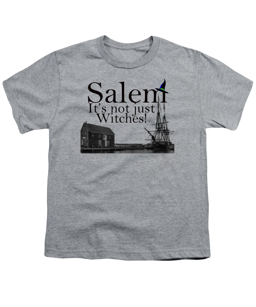 Autumn Youth T-Shirt featuring the digital art Salem Its not just for Witches by Jeff Folger