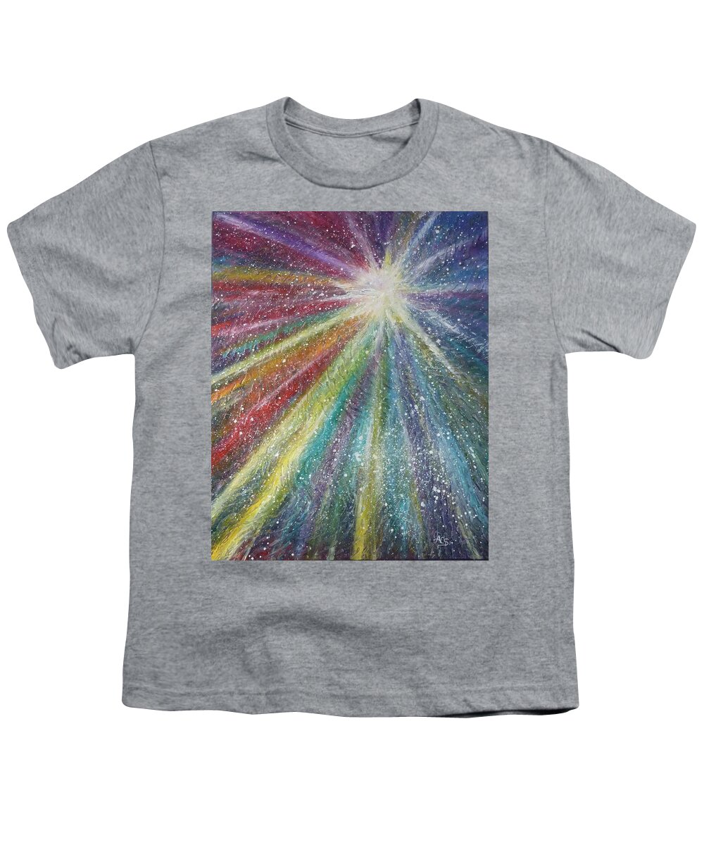 Awakening Youth T-Shirt featuring the painting Awakening by Amelie Simmons