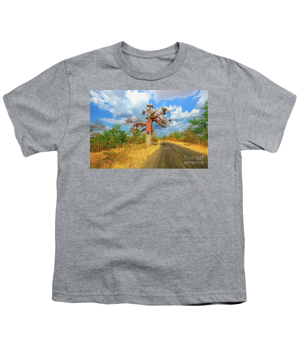 Baobab Youth T-Shirt featuring the photograph Baobab in Musina by Benny Marty