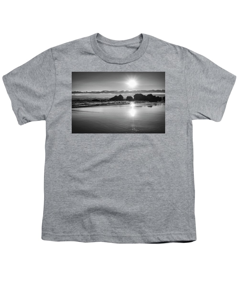 Beaches Youth T-Shirt featuring the photograph Beach Reflections by Steven Clark