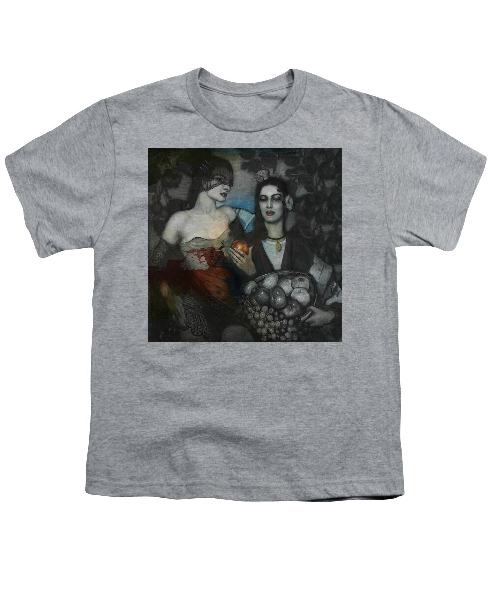 Love Youth T-Shirt featuring the mixed media Crazy For You by Paul Lovering