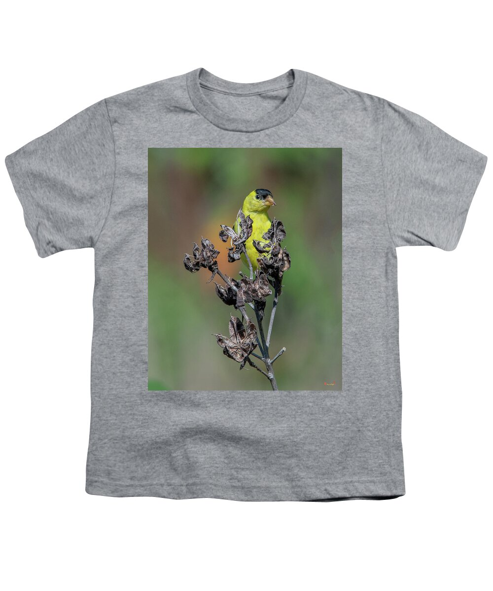Nature Youth T-Shirt featuring the photograph Crimson-eyed Rosemallow Seed Pods DFL0923 by Gerry Gantt